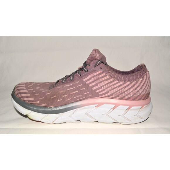 Hoka One One Clifton 5 Women’s Running Shoes Mauve Pink Sz 6.5 - Picture 3 of 9